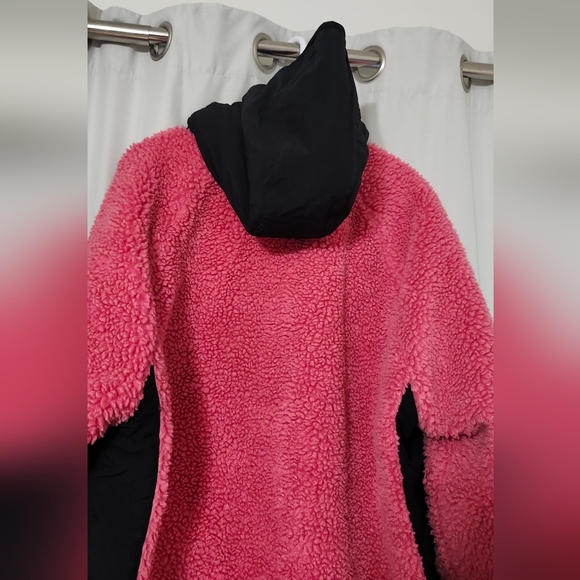 STÜSSY Sherpa Paneled Hooded Jacket Pink (Unisex) - Picture 6 of 14